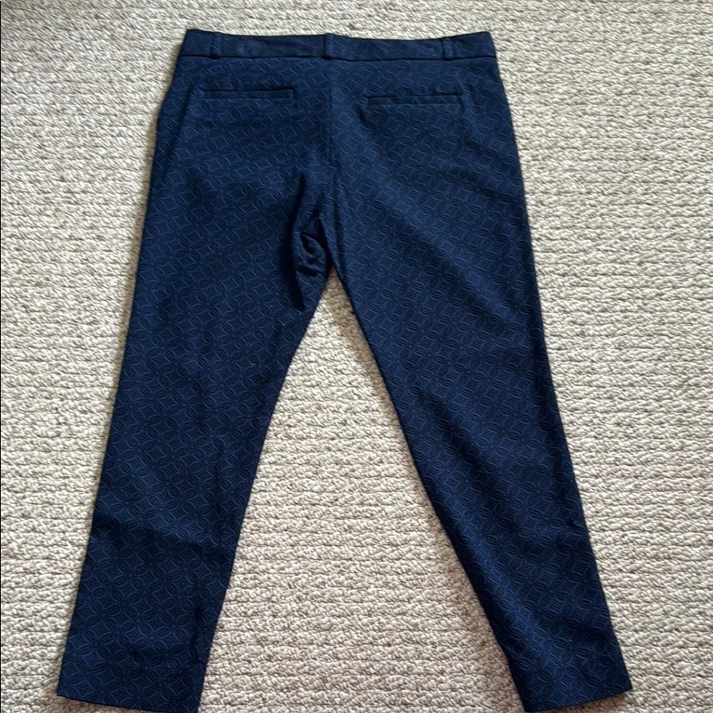 Banana Republic Women’s Dark Blue Patterned Dress Pants - Picture 3 of 3
